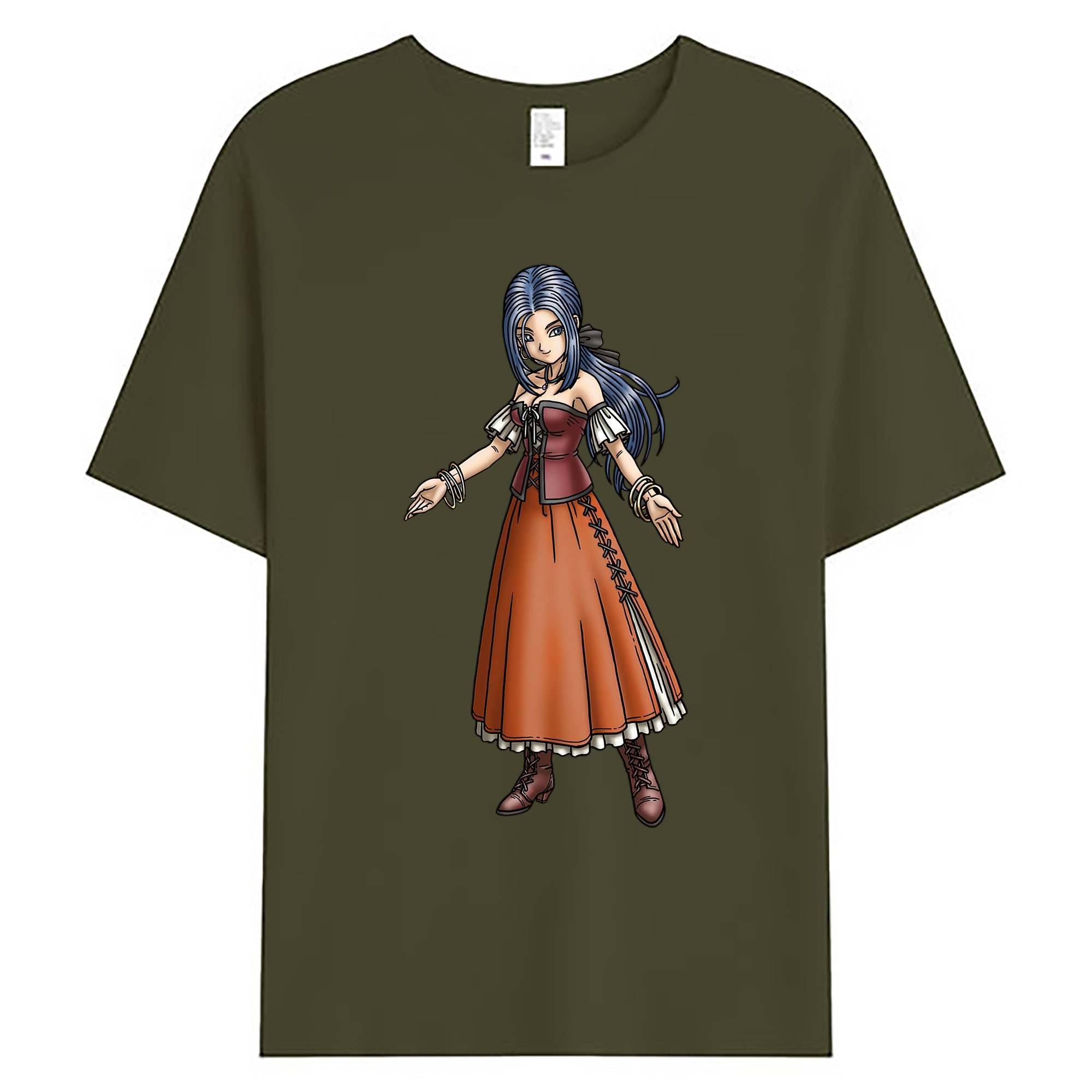（画像用） ドラゴンクエスト Doragon Kuesuto Dragon Quest 綿100％ メンズ半袖Tシャツ｜肌触りやわらか＆通気性